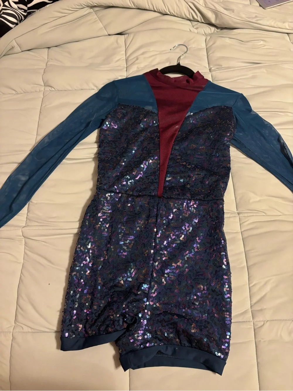 Revolution Navy Sequin Top with Iridescent Accents